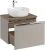 Zestaw mebli łazienkowych SANTA FE TAUPE z umywalką SMILE i blatem 60 cm - 3 elementy