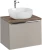 Zestaw mebli łazienkowych SANTA FE TAUPE z umywalką SMILE i blatem 60 cm - 3 elementy