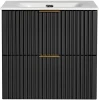 Szafka łazienkowa 60 cm ADEL BLACK z umywalką Sky