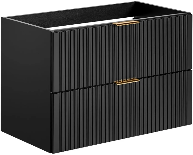 Szafka łazienkowa 80 cm ADEL BLACK (szafka pod umywalkę ADEL BLACK 82-80-B-2S)