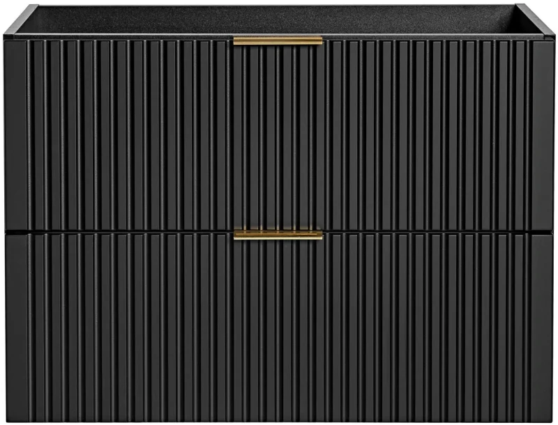 Szafka łazienkowa 80 cm ADEL BLACK (szafka pod umywalkę ADEL BLACK 82-80-B-2S)