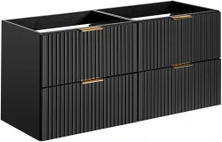 Zestaw mebli łazienkowych ADEL BLACK 120 cm - 2 elementy