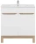 Zestaw mebli łazienkowych BALI WHITE z szafką pod umywalkę 80 cm - 7 elementów
