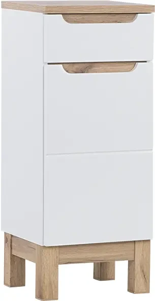 Zestaw mebli łazienkowych BALI WHITE z szafką pod umywalkę 80 cm - 7 elementów