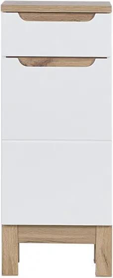 Zestaw mebli łazienkowych BALI WHITE z szafką pod umywalkę 80 cm - 7 elementów