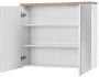 Zestaw mebli łazienkowych BALI WHITE z szafką pod umywalkę 80 cm - 7 elementów