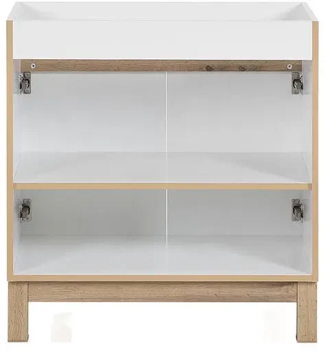 Zestaw mebli łazienkowych BALI WHITE z szafką pod umywalkę 80 cm - 7 elementów