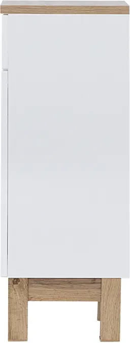 Zestaw mebli łazienkowych BALI WHITE z szafką pod umywalkę 80 cm - 7 elementów