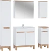 Zestaw mebli łazienkowych BALI WHITE z szafką pod umywalkę 80 cm - 7 elementów