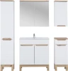 Zestaw mebli łazienkowych BALI WHITE z szafką pod umywalkę 80 cm - 7 elementów