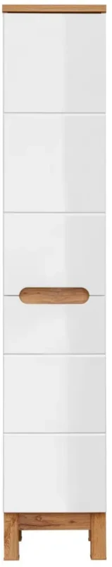Zestaw mebli łazienkowych BALI WHITE z szafką pod umywalkę 80 cm - 5 elementów