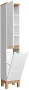 Zestaw mebli łazienkowych BALI WHITE z szafką pod umywalkę 80 cm - 5 elementów
