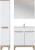 Zestaw mebli łazienkowych BALI WHITE z szafką pod umywalkę 80 cm - 5 elementów