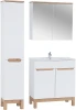 Zestaw mebli łazienkowych BALI WHITE z szafką pod umywalkę 80 cm - 5 elementów