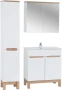 Zestaw mebli łazienkowych BALI WHITE z szafką pod umywalkę 80 cm - 5 elementów