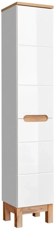 Zestaw mebli łazienkowych BALI WHITE z szafką pod umywalkę 80 cm - 4 elementy
