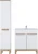 Zestaw mebli łazienkowych BALI WHITE z szafką pod umywalkę 80 cm - 4 elementy