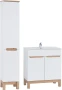 Zestaw mebli łazienkowych BALI WHITE z szafką pod umywalkę 80 cm - 4 elementy