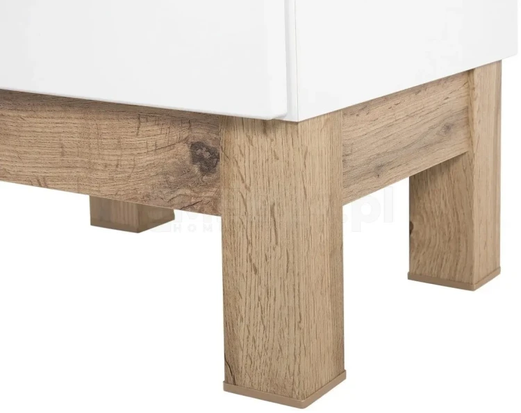 Zestaw mebli łazienkowych BALI WHITE 1 z szafką pod umywalkę 80 cm - 7 elementów