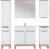 Zestaw mebli łazienkowych BALI WHITE 1 z szafką pod umywalkę 80 cm - 7 elementów