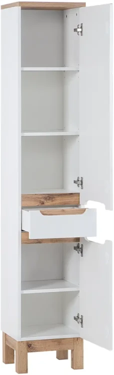 Zestaw mebli łazienkowych BALI WHITE 841 z szafką pod umywalkę 80 cm - 5 elementów