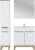 Zestaw mebli łazienkowych BALI WHITE 841 z szafką pod umywalkę 80 cm - 5 elementów