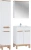 Zestaw mebli łazienkowych BALI WHITE 841 z szafką pod umywalkę 80 cm - 5 elementów