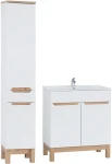 Zestaw mebli łazienkowych BALI WHITE 800 z szafką pod umywalkę 80 cm - 4 elementy