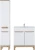 Zestaw mebli łazienkowych BALI WHITE 800 z szafką pod umywalkę 80 cm - 4 elementy