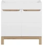 Zestaw mebli łazienkowych BALI WHITE z szafką pod umywalkę 80 cm - 3 elementy