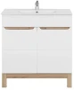 Zestaw mebli łazienkowych BALI WHITE z szafką pod umywalkę 80 cm - 3 elementy