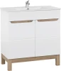 Zestaw mebli łazienkowych BALI WHITE z szafką pod umywalkę 80 cm - 3 elementy