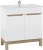 Zestaw mebli łazienkowych BALI WHITE z szafką pod umywalkę 80 cm - 3 elementy