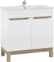 Zestaw mebli łazienkowych BALI WHITE z szafką pod umywalkę 80 cm - 3 elementy
