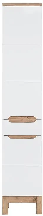 Zestaw mebli łazienkowych BALI WHITE z szafką pod umywalkę 60 cm - 7 elementów