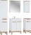 Zestaw mebli łazienkowych BALI WHITE z szafką pod umywalkę 60 cm - 7 elementów