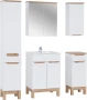 Zestaw mebli łazienkowych BALI WHITE z szafką pod umywalkę 60 cm - 7 elementów