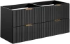Zestaw mebli łazienkowych ADEL BLACK (2 x szafka pod umywalkę ADEL BLACK 82-60-B-2S)