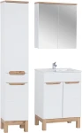 Zestaw mebli łazienkowych BALI WHITE z szafką pod umywalkę 60 cm - 5 elementów