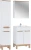 Zestaw mebli łazienkowych BALI WHITE z szafką pod umywalkę 60 cm - 5 elementów