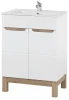 Zestaw mebli łazienkowych BALI WHITE z umywalką LAVA 60 cm - 3 elementy