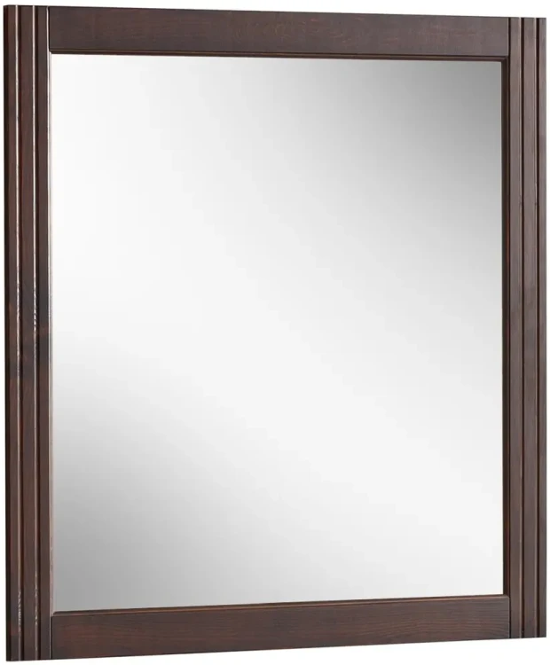 Lustro łazienkowe w ramie 80 cm RETRO brąz