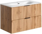 Zestaw mebli łazienkowych ADEL OAK szafka 80 cm z umywalką Sky