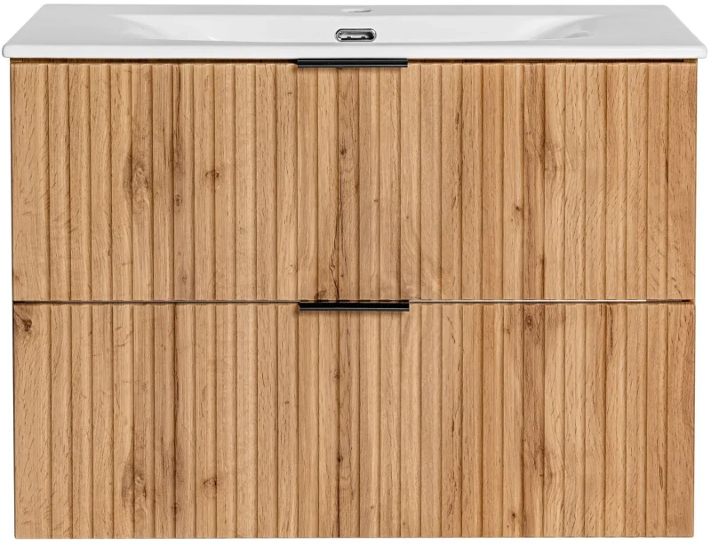 Szafka łazienkowa 80 cm ADEL OAK z umywalką Sky