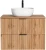 Szafka łazienkowa 80 cm ADEL OAK z umywalką SMILE i blatem 80 cm