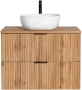 Szafka łazienkowa 80 cm ADEL OAK z umywalką SMILE i blatem 80 cm