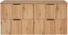 Zestaw mebli łazienkowych ADEL OAK z blatem 120 cm - 3 elementy