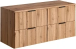 Zestaw mebli łazienkowych ADEL OAK z blatem 120 cm - 3 elementy