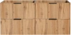 Zestaw mebli łazienkowych ADEL OAK 120 cm z umywalką Sky - 5 elementów