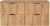 Zestaw mebli łazienkowych ADEL OAK z dwoma umywalkami SMILE i blatem 120 cm - 5 elementów